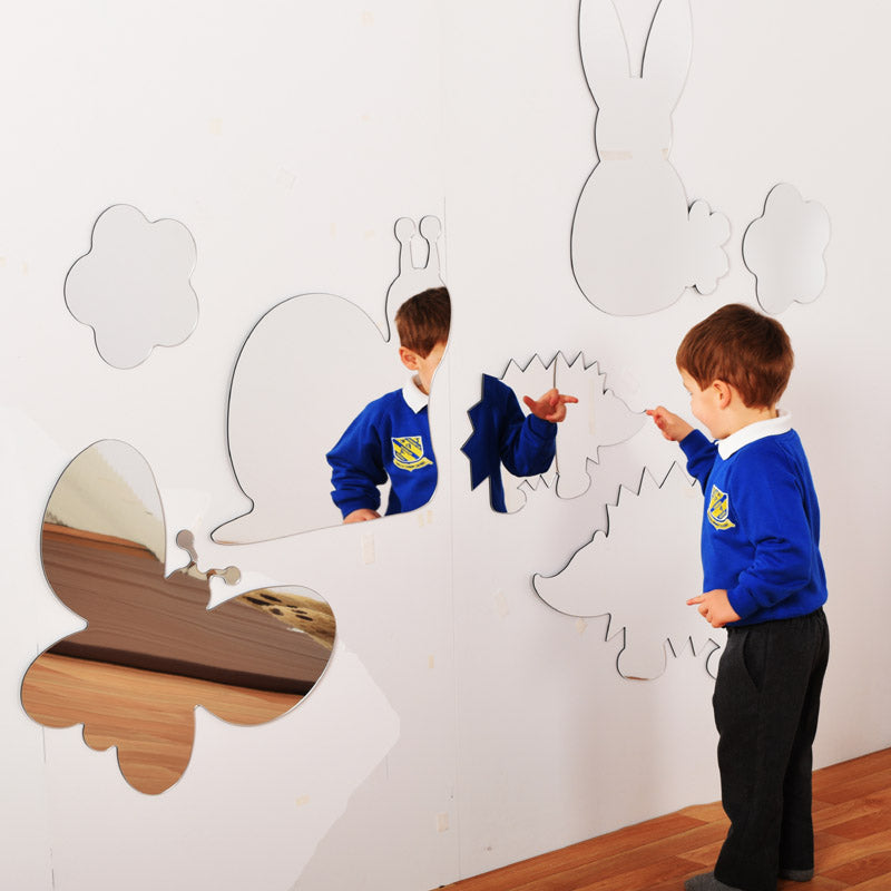 Children’s Plastic Safety Mirror Set: Woodland/Countryside Animals