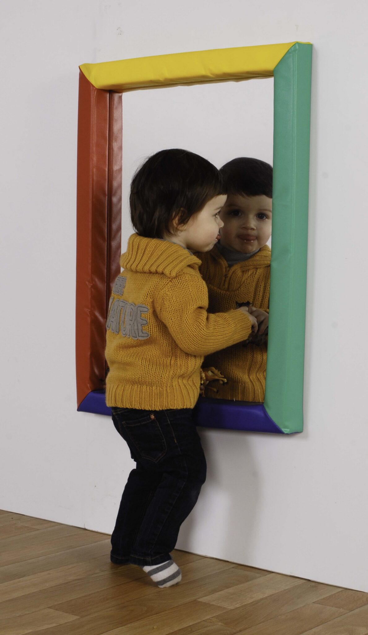 Rectangular Soft Frame Mirror (750x 550mm)(with safety plastic)