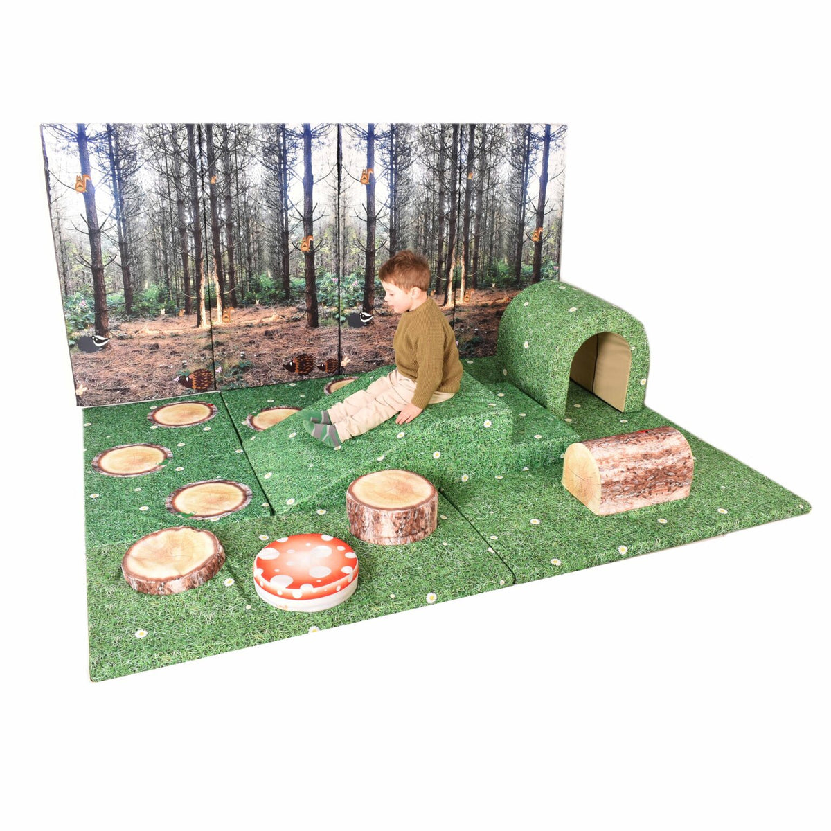 Safer-Play Large Soft Play Set (with integrated safety mats)