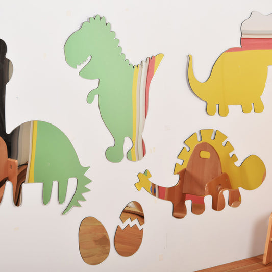 Children’s Plastic Safety Mirror Set: Dinosaurs