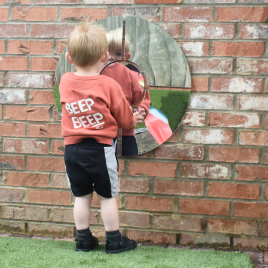 Round Mirror Window Set (indoor/outdoor)