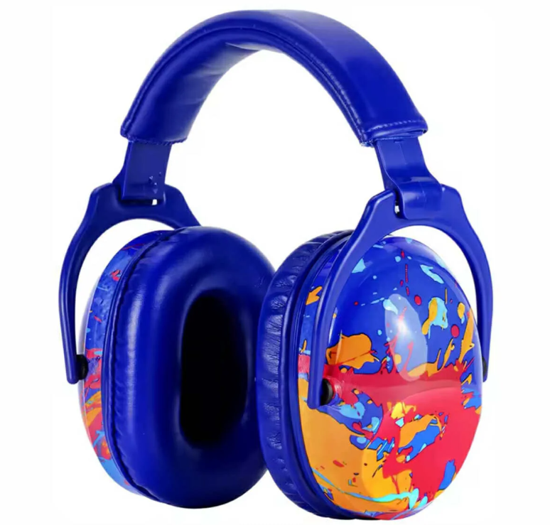 Blue paint Ear Defenders