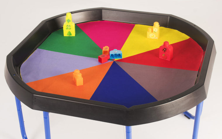 Tuff Tray/Play Tray Double Sided Insert Mat: Exploring Colour & Fractions