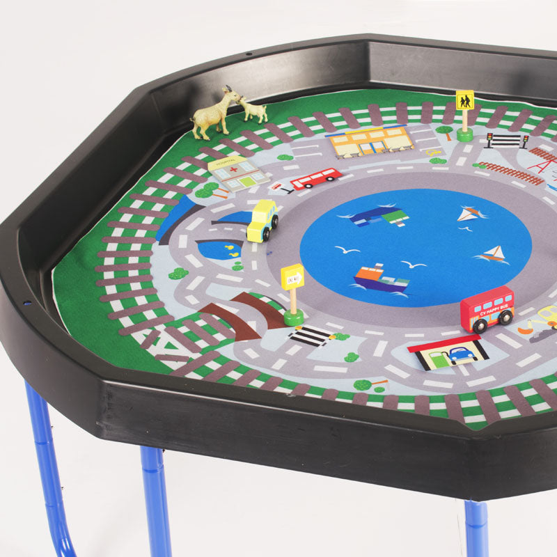 Tuff Tray/Play Tray Double Sided Play Mat Insert: Exploring Through Play
